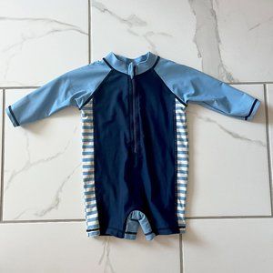 Toddler Boys 6-12 MonthsZipper Rash Guard Swimsuit UPF 50+ One Piece Beach Swim